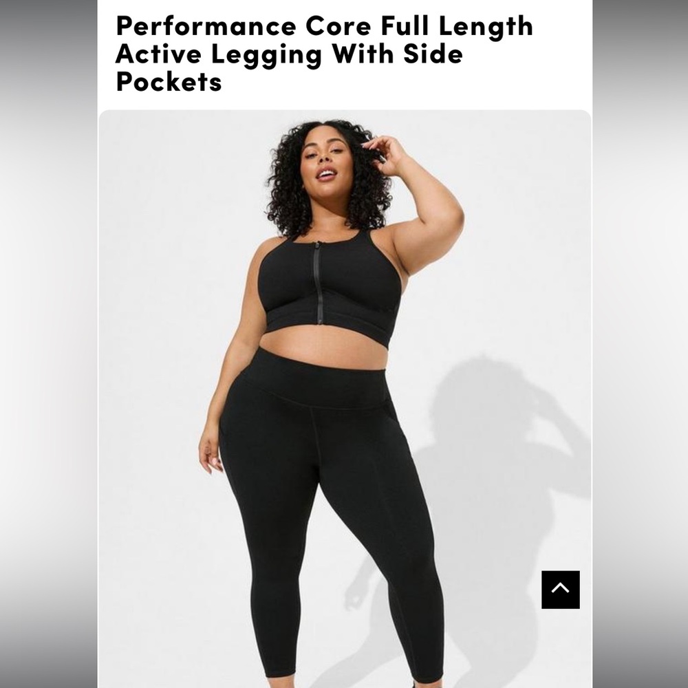 Torrid Performance Core Full Length Active Legging With Side Pockets - Size 3x